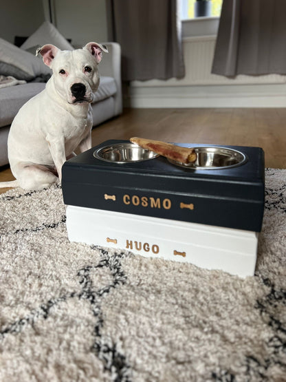 Luxury Handcrafted Wooden Dog Bowls